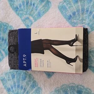 Opaque Tights Black & Grey